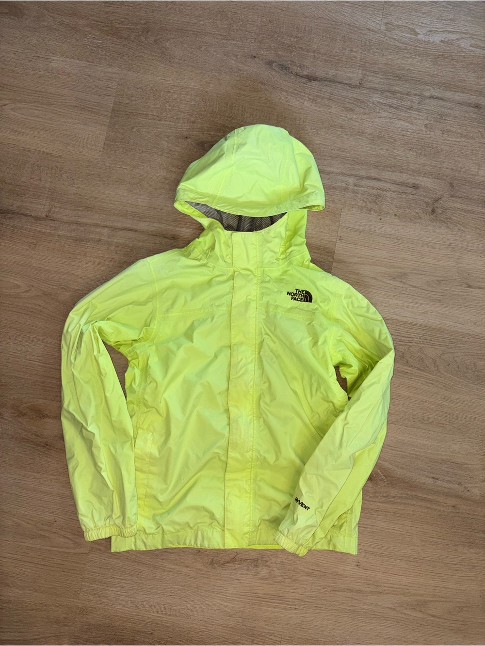 The North Face Kids Neon Yellow Hooded Raincoat